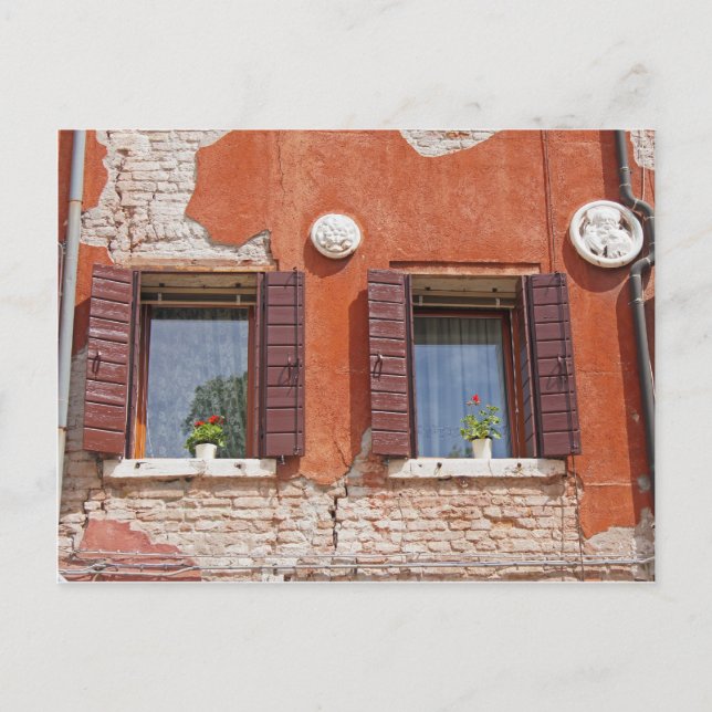 Postal Ventanas venecianas (Anverso)