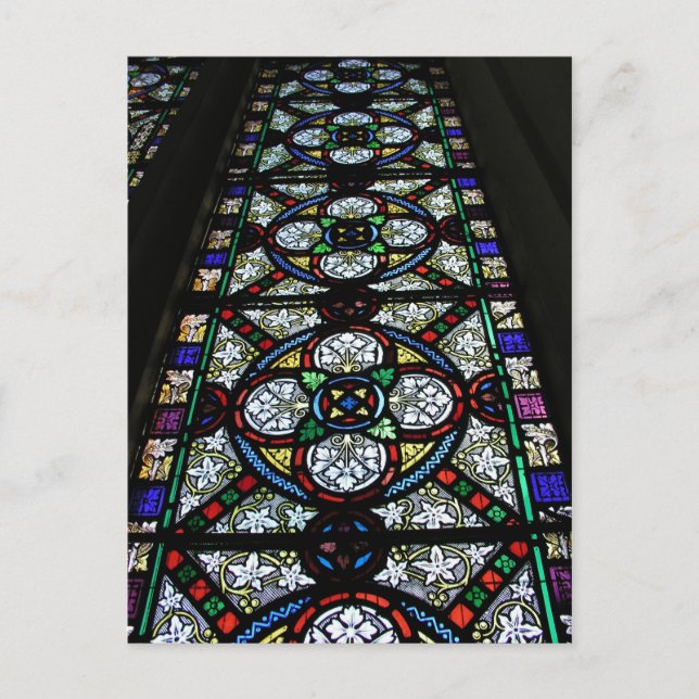 Postal Ventanilla de vidrio mantenida St Mary Bishops Lyd (Anverso)