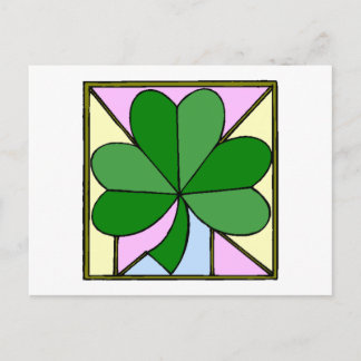 Postal Ventanilla de vidrio templado de Shamrock
