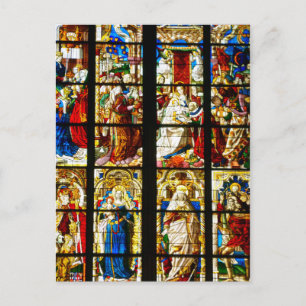 Postal Ventanilla de vidrio templado en la Catedral de Co