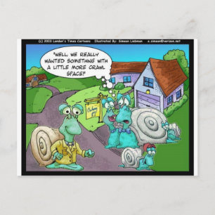 Postal Ventas de bienes raíces de caracol regalos diverti