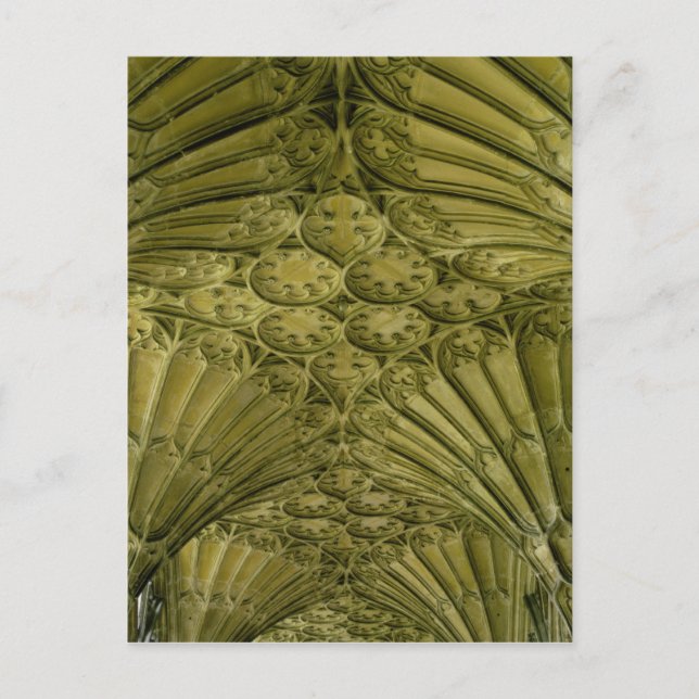 Postal Ventilador baulando en el claustro (Anverso)