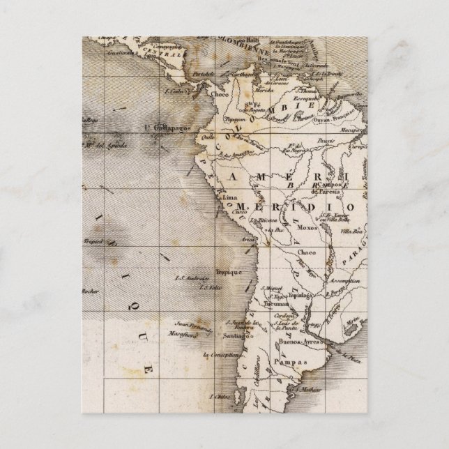 Postal Vents Amerique (Anverso)