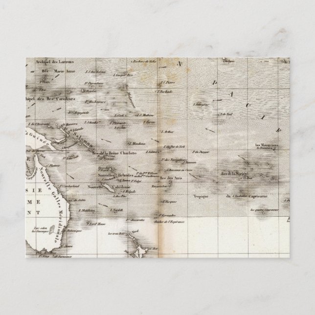 Postal Vents Ocean Pacifique (Anverso)