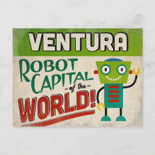 Postal Ventura California Robot - Gracioso Vintage