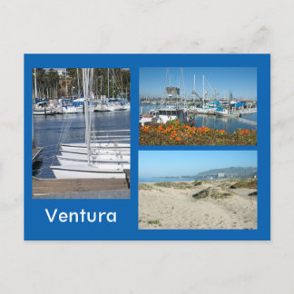 Postal Ventura Shore Three Photo Postcard