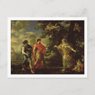 Postal Venus aparece a Aeneas como una cazadora, c.1635 (