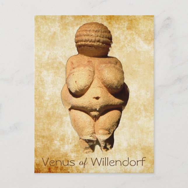 Postal Venus de Willendorf Arte Antiguo (Anverso)