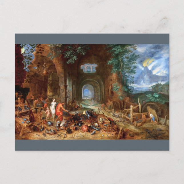 Postal Venus en la Forja de Vulcano (Anverso)
