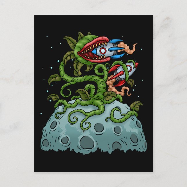 Postal Venus Fly Trap Kids Bubble Tea Gift Carnivorous (Anverso)