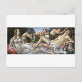 Postal Venus y Mars por Sandro Botticelli