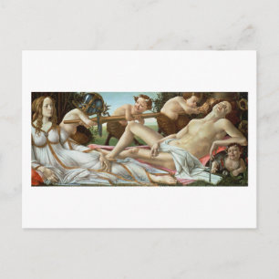 Postal Venus y Marte, c.1485 (tempera y aceite)