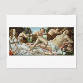 Postal Venus y Marte, c.1485 (tempera y aceite)