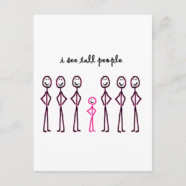 Postal Veo A Tall People (Anverso)