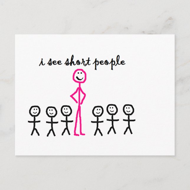 Postal Veo Personas Cortas (Anverso)