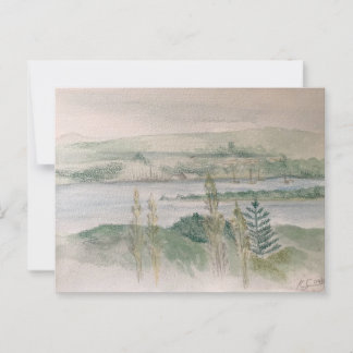 Postal Ver a través del río