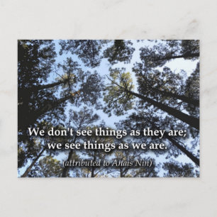 Postal Ver cosas (árboles)