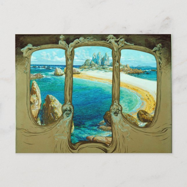 POSTAL VER DESDE UNA VENTANA DE TRANSPORTE (Anverso)