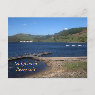 Postal Ver el embalse de Ladybower