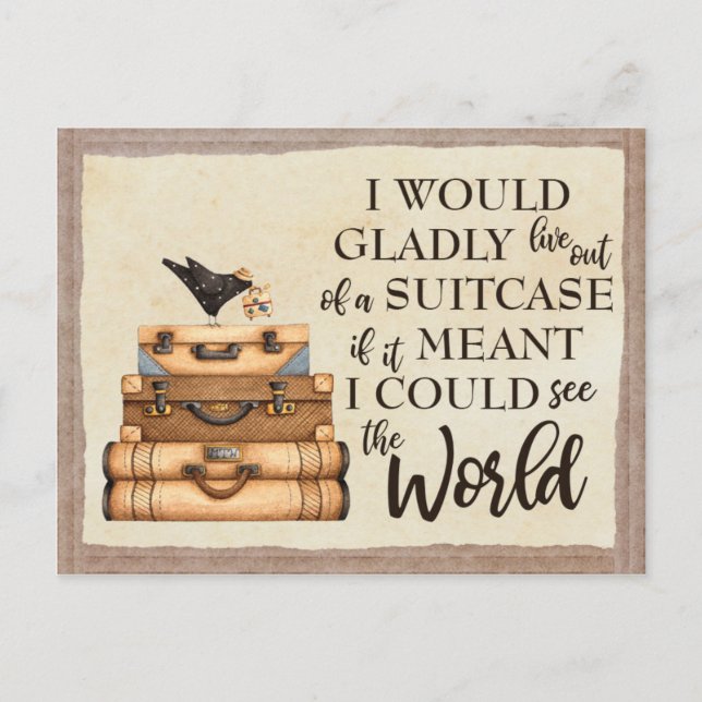 Postal Ver el mundo (Anverso)
