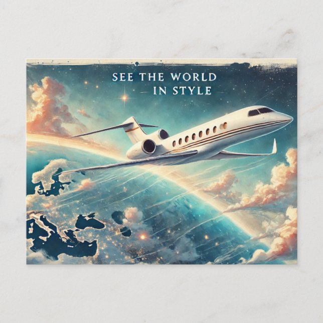 Postal Ver el mundo en estilo (Anverso)