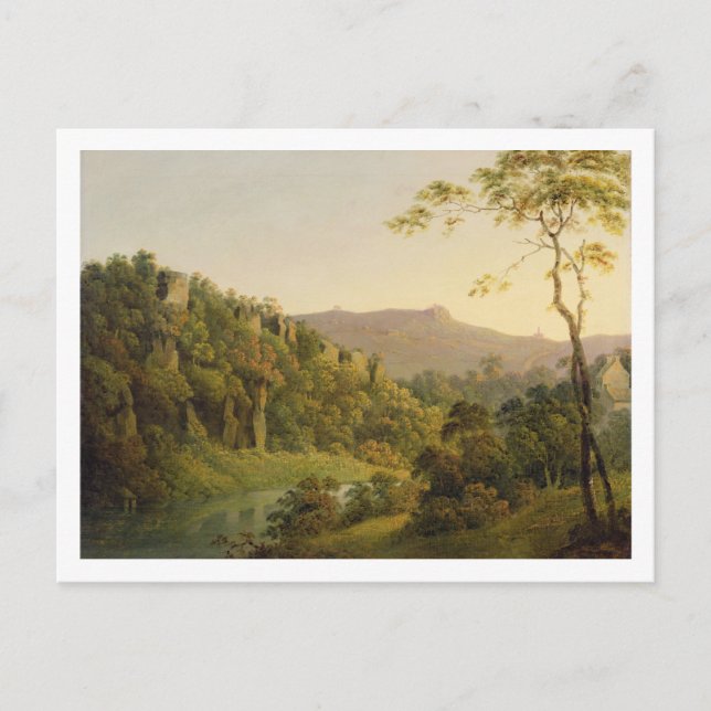 Postal Ver en Matlock Dale, mirando hacia el rock negro E (Anverso)