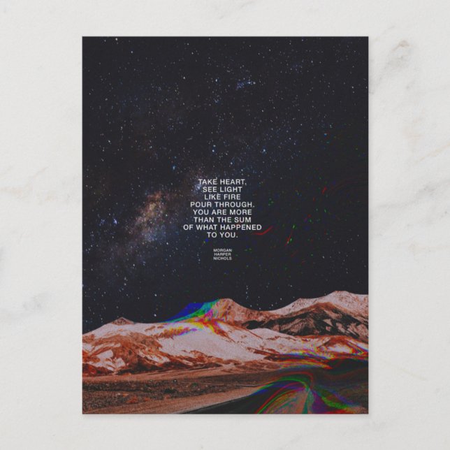 Postal Ver la luz del corazón (Anverso)