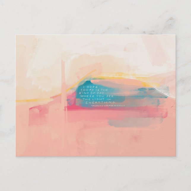 Postal "Ver la luz en todo" (Anverso)