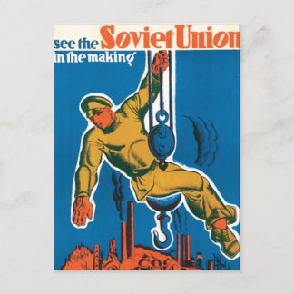 Postal Ver la Unión Soviética en proceso