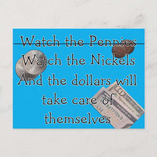Postal Ver los centavos o nickels (Anverso)
