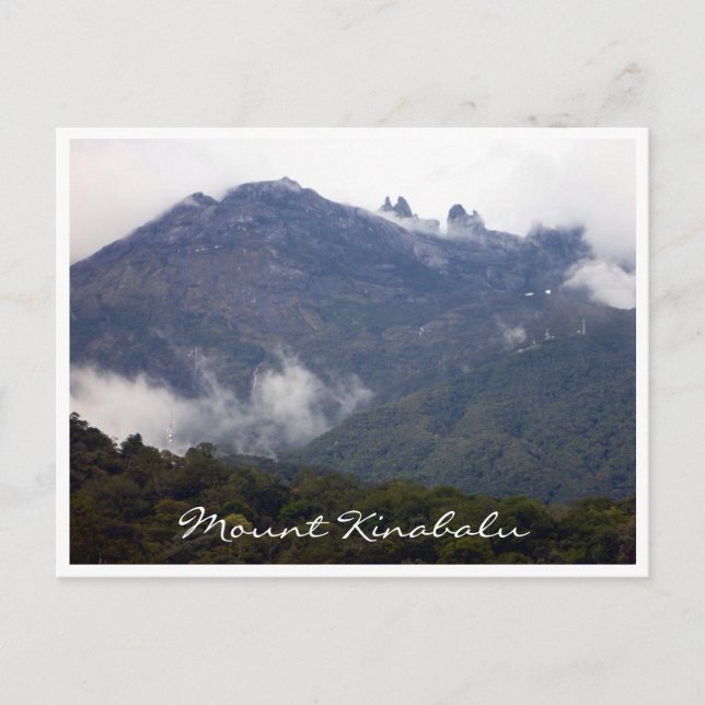 Postal ver monte kinabalu (Anverso)