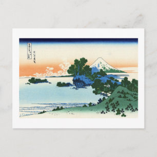 Postal Ver Mt.Fuji de Shichirigahama, Hokusai