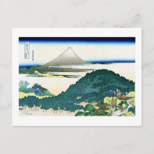 Postal Ver Mt.Fuji desde Aoyama, Hokusai