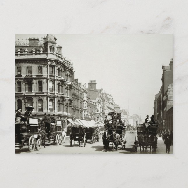 Postal Ver por Oxford Street, Londres (foto de abajo) (Anverso)
