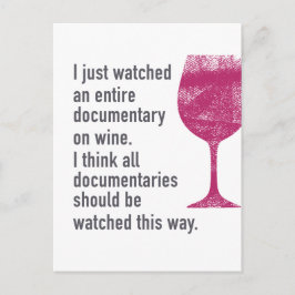 Postal Ver un documental sobre vino ... El único camino