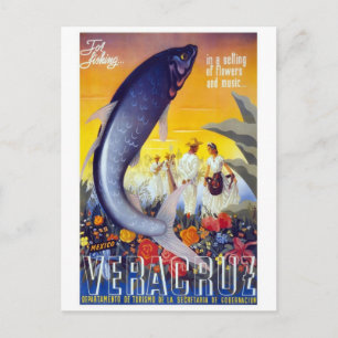 Postal Veracruz, México Vintage