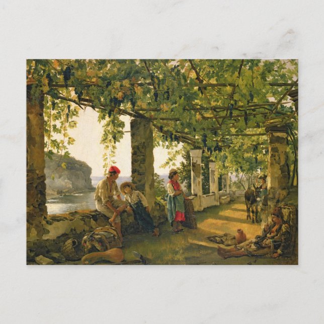 Postal Verandah con vides torcidas, 1828 (Anverso)