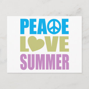 Postal Verano de amor por la paz