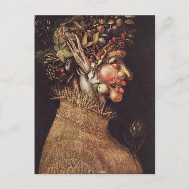 Postal Verano de Giuseppe Arcimboldo (Anverso)