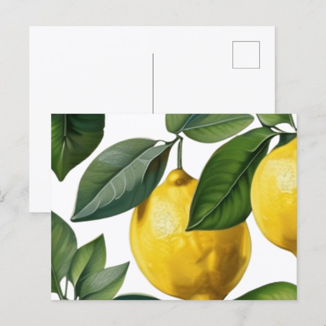Postal Verano de Limones (Anverso / Reverso)