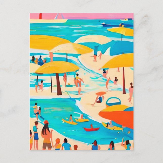 Postal Verano de playa (Anverso)