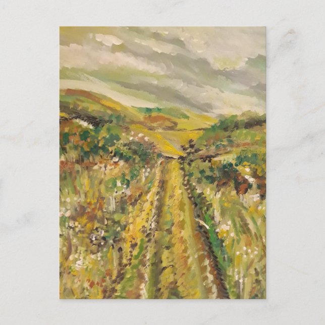 Postal Verano en las colinas (Anverso)