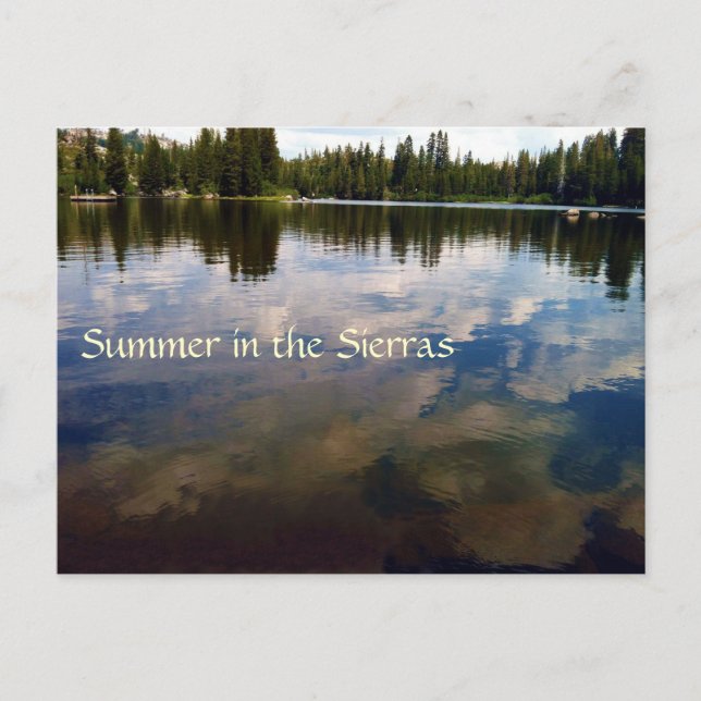 Postal Verano en las sierras (Anverso)