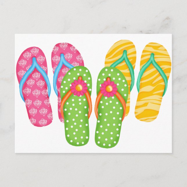 Postal Verano Flip Flops (Anverso)