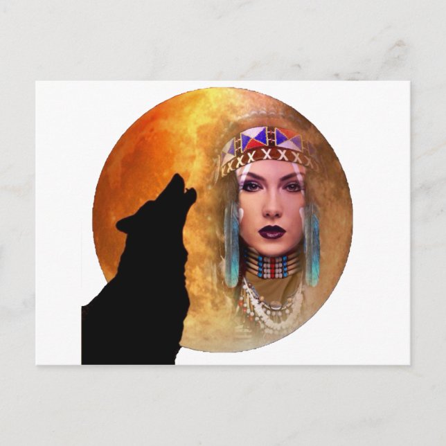 Postal Verano indio (Anverso)