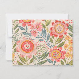 Postal Verano Jardín audaces florece