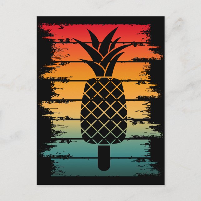 Postal Verano Piña Hielo Gota (Anverso)