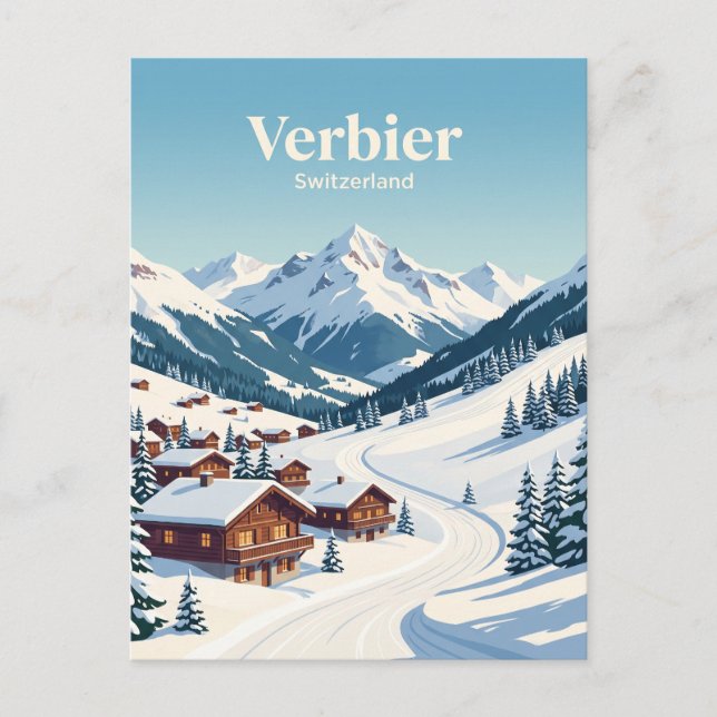 Postal Verbier Suiza (Anverso)