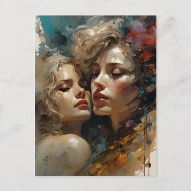 Postal Verdadero Amor Lesbiano (Anverso)