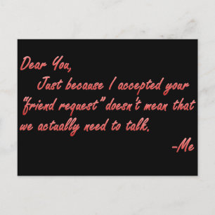 Postal Verdadero significado de amistad